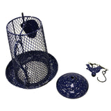 Heath 21811: Metal Mesh Coffee Pot Outdoor Bird Feeder, Authentic Antique Finish