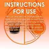Heath CF-133: Clementine Oriole Bird Feeder for Jelly, Nectar, Mealworms and Fruit Halves - 1 Jar