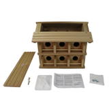 Heath M-12DP: 12-room Purple Martin Wooden Bird House