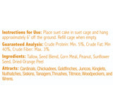 Heath DDC3-12: Citrus High Energy 11.75-ounce Premium Crafted Suet Cake - 12-pack Case