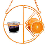 Heath CF-133: Clementine Oriole Bird Feeder for Jelly, Nectar, Mealworms and Fruit Halves - 1 Jar
