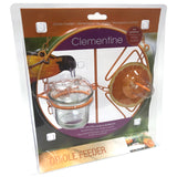 Heath CF-144: Clementine Oriole Bird Feeder for Jelly, Nectar, Mealworms and Fruit Halves - 2 Jars