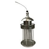 Heath 21012: Silver Lighthouse Metal Bird Feeder