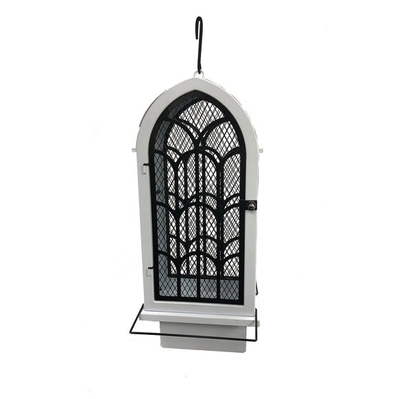 Heath 21709: Archway Birdie Chapel Bird Feeder for Mixed Seed and Suet or Seed Cakes