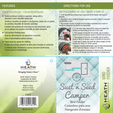 Heath 21812: Camper StackMs Bird Feeder for StackMs Seed Cakes, Peanuts and Sunflower Seeds