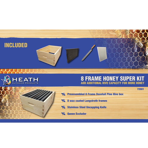 Heath 72001: Beehive 8 Frame Honey Super Kit for Beekeeping