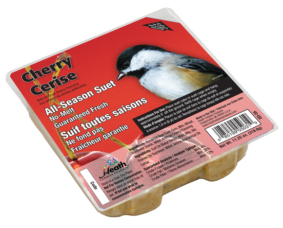 Heath DD-55: 11.25-ounce Cherry High Energy Suet Cake - 12-pack Case