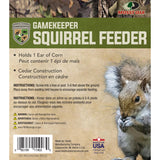 GK-903: Gamekeeper Cedar Corn Squirrel Feeder – Made in the USA