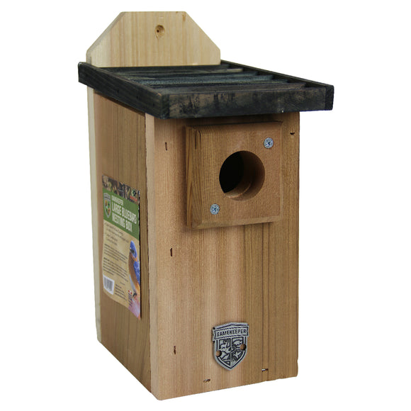 GK-B4: Gamekeeper Large Cedar Bluebird Nesting Box – Made in the USA