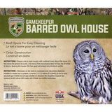 GK-BOH: Gamekeeper Cedar Barred Owl House – Made in the USA