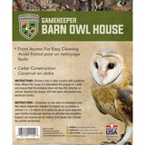 GK-BOH: Gamekeeper Cedar Barn Owl House – Made in the USA