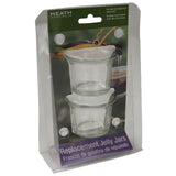 Heath JC-2: 2-pack Replacement Oriole Bird Feeder Jelly Jars for Jelly, Nectar or Mealworms