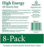 Bird's Blend High Energy Suet Cakes - 8 Pack - Heathoutdoors