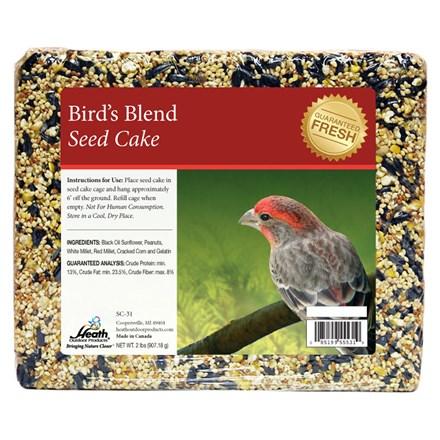 Bird's Blend Seed Cake - 2 lb - 8 pack - Heathoutdoors