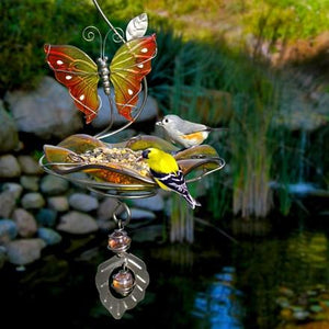 Butterfly Bliss Bird Feeder - Yellow - Heathoutdoors