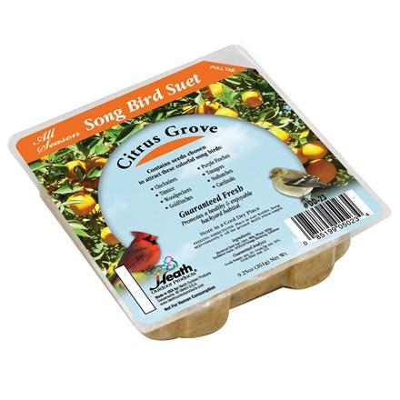 Citrus Grove Suet Cake - 9.25 oz - Pack of 16 - Heathoutdoors