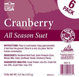 Cranberry Suet Cakes - 6 Pack - Heathoutdoors