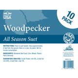 Heath DD24-10: 10-ounce Woodpecker Suet Cake - 10-pack Case