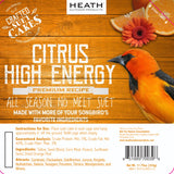 Heath DDC3-12: Citrus High Energy 11.75-ounce Premium Crafted Suet Cake - 12-pack Case