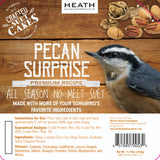 Heath DDC5-12: Pecan Surprise 11.75-ounce Premium Crafted Suet Cake - 12-pack Case