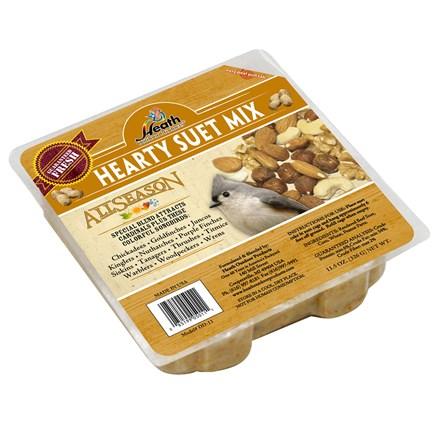 Hearty Suet Mix Suet Cake - 11.5 oz - Pack of 12 - Heathoutdoors