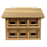 Heath M-12SR: Starling-resistant Convertible 12-room Purple Martin Wooden Bird House