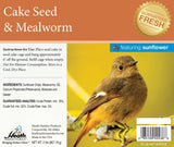 Mealworm Seed Cake with Sunflower Chips - 2 lb - 8 pack - Heathoutdoors