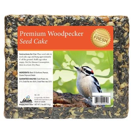 Premium Woodpecker Seed Cake - 2 lb - 8 pack - Heathoutdoors