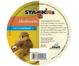Stack'Ms - Mealworm with Sunflower Chips Seed Cake - 6.5 oz - Pack of 6 - Heathoutdoors